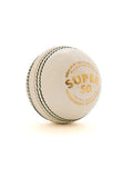 SG Super 50 Cricket Leather Ball Adult Size 144gms- White and Red