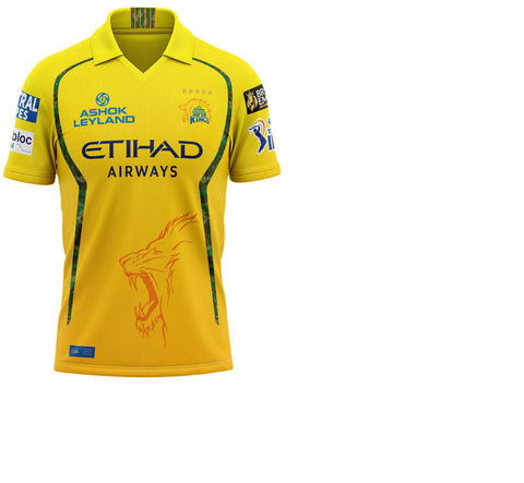 CHENNAI SUPER KINGS AUTHENTIC FAN JERSEY IPL 2026 no name HALF SLEEVE (FAN)