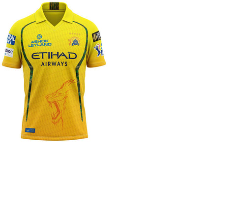 CHENNAI SUPER KINGS AUTHENTIC MATCH JERSEY IPL 2026 ADULT no Name Half Sleeves (player grade)