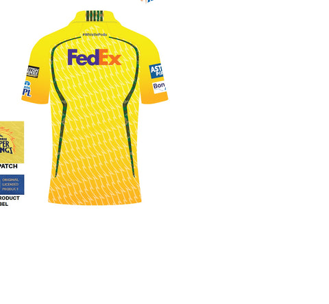 CHENNAI SUPER KINGS AUTHENTIC MATCH JERSEY IPL 2026 ADULT no Name Half Sleeves (player grade)