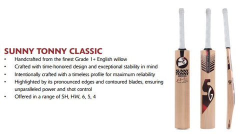 SG Sunny Tonny Classic English Willow Cricket Bat - 2025